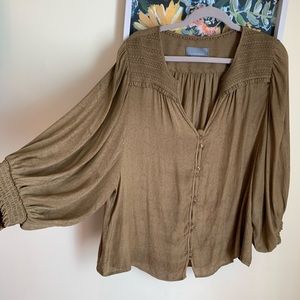 By Anthropologie Doleman Sleeve Blouse